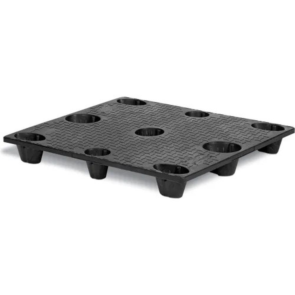 Nestable&Rackable Closed Deck Pallet, Polyethylene,4-Way,48X40",3000 Lb Stat Cap
