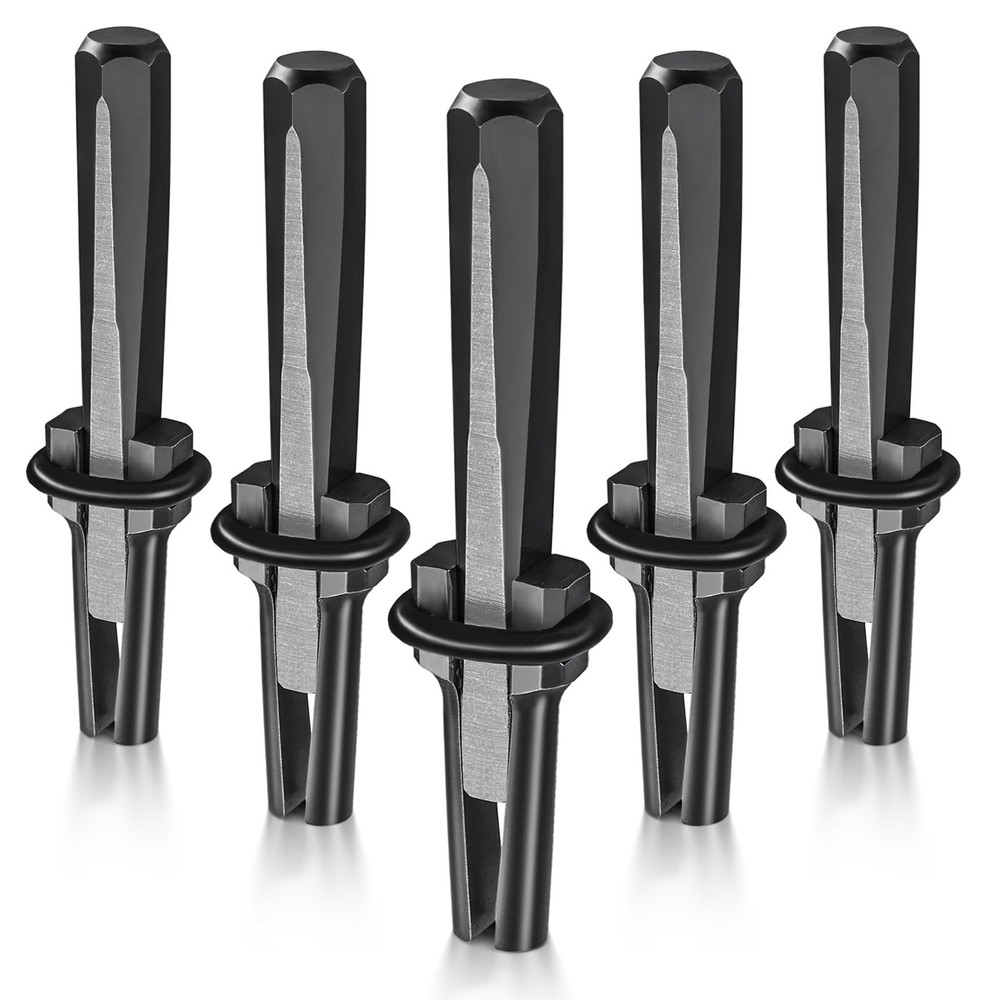 5 Sets 5/8 Plug Wedges Feather Shims Rock Stone Splitter 16mm