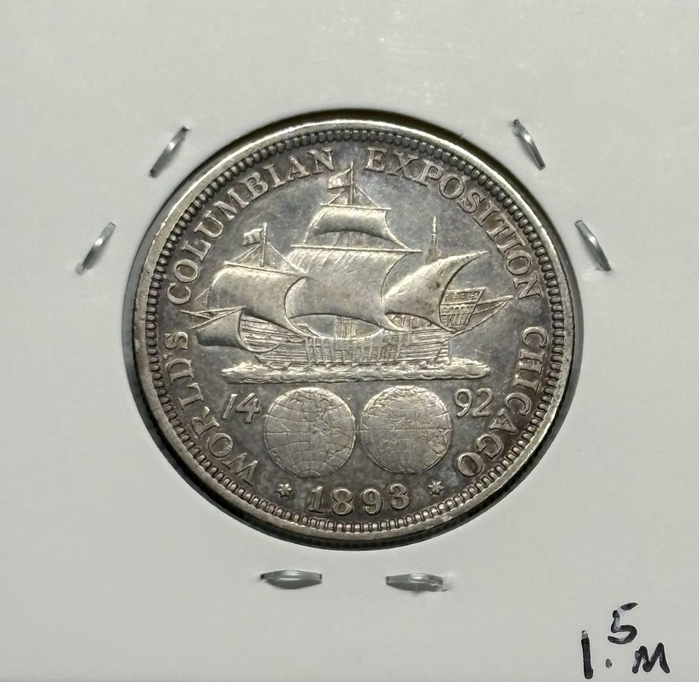 1893 Columbian Exposition Commemorative Half Dollar, 90% Silver! 🔥