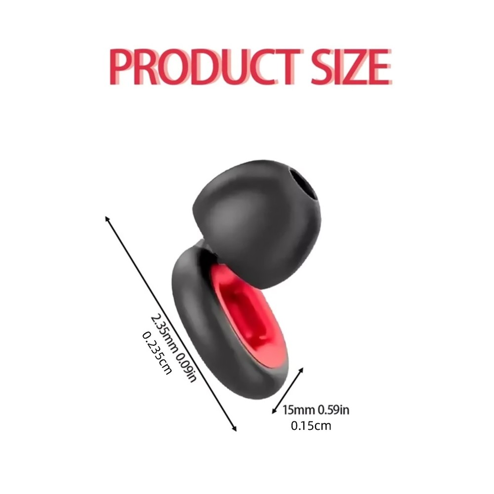 Wind Noise Reduction 24dB Motorcycle Ear Plugs Reusable With 3 Size Options