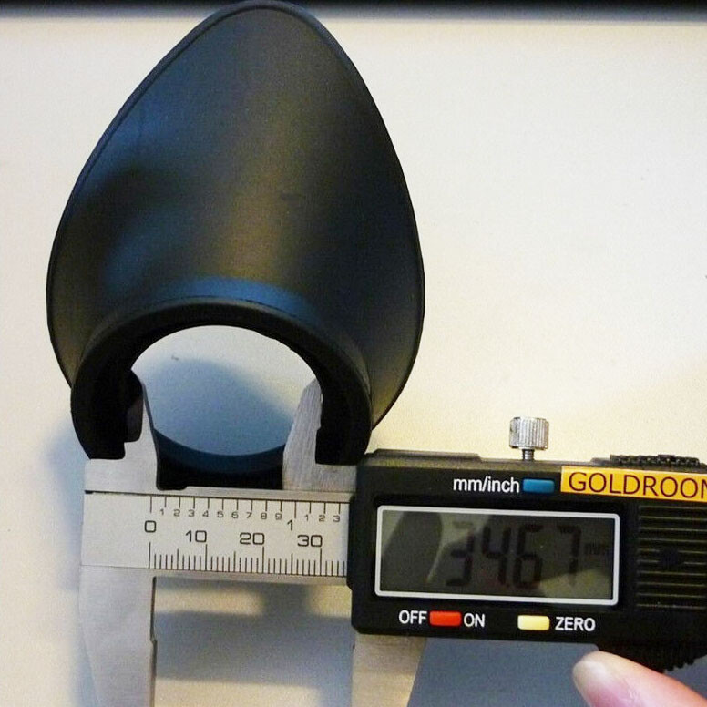 2pcs 35mm Diameter Rubber Eye Guards Shield Microscope Eyepiece Eyecup