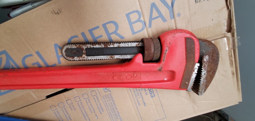 RIDGID 48" Plumbers Pipe Wrench Straight Plumbing Tools