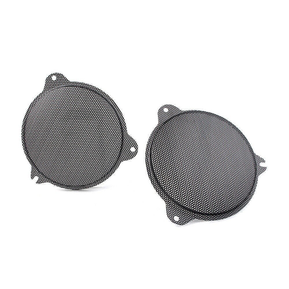 For Harley Davidson Electra Glide 14-18 2x Black Front Mesh Speaker Grills