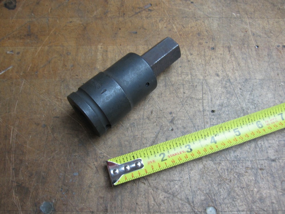 Armstrong 21-725 3/4" drive 1" impact hex bit socket