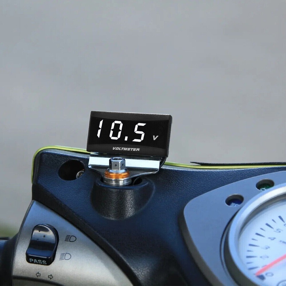 12V Digital LED Display Voltmeter Voltage Gauge Panel Meter for Car Motorcycle