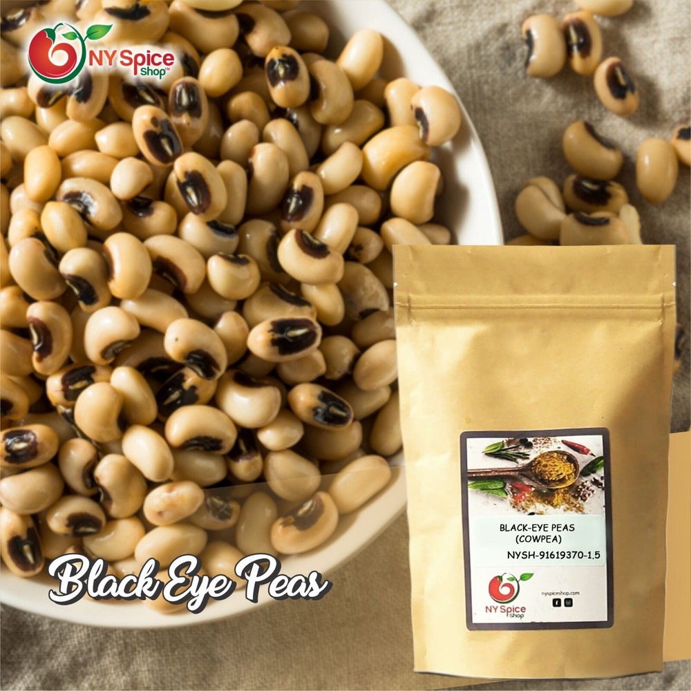 Dried Black Eye Peas 1.5lb-5lb ( Select Quantity From Drop Down )