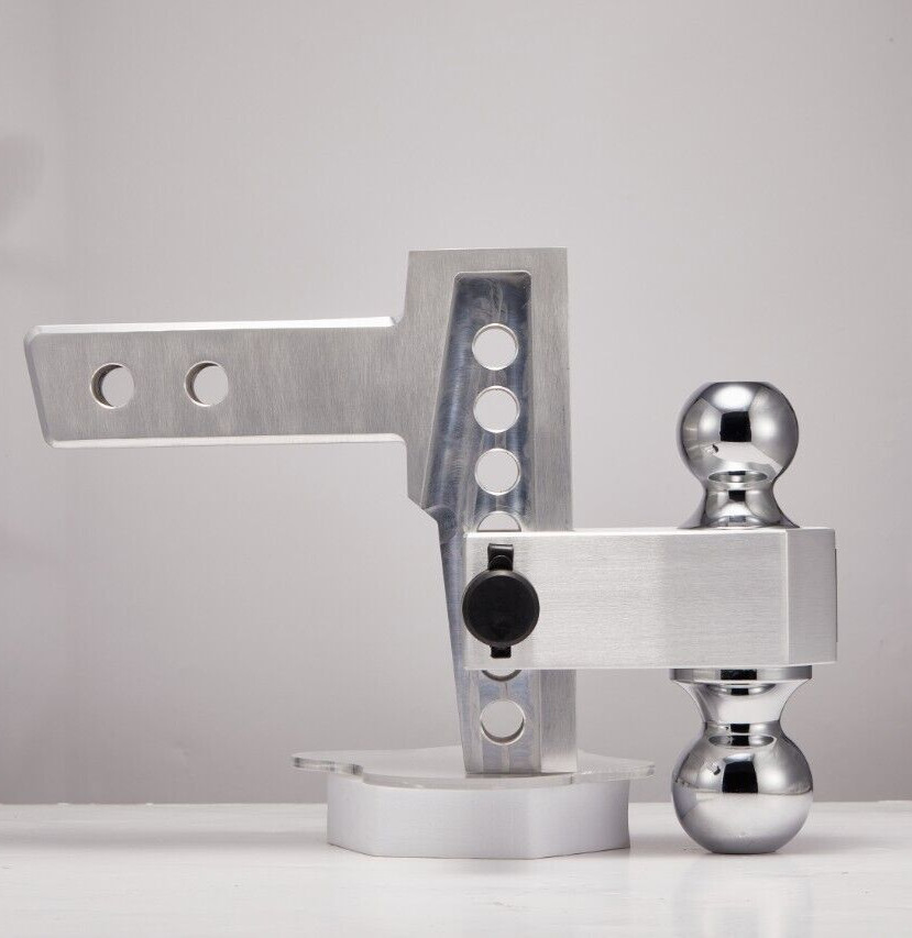 YATM Trailer Hitch Fits 2 Inch Receiver, 6 Inch Adjustable Drop Hitch, 12500LBS