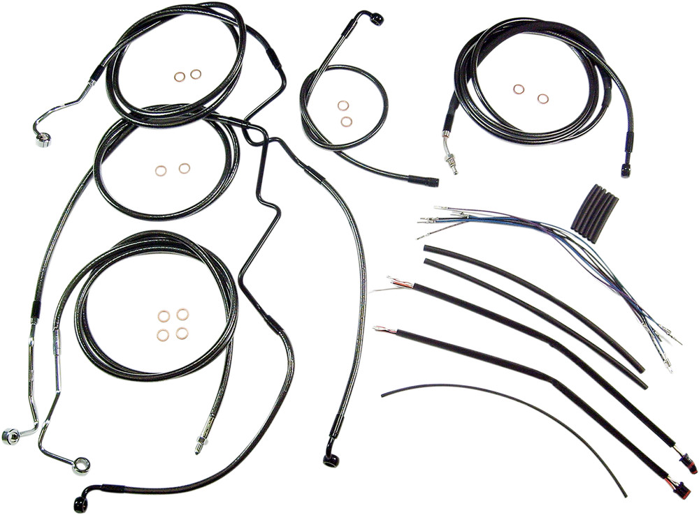 MAGNUM SHIELDING Black Pearl™ Designer Handlebar Installation Kit - 12"-14" -