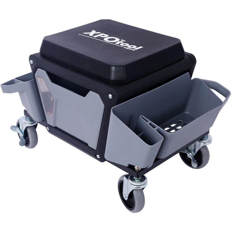 330lbs Mechanics Rolling Seat Creeper Garage Stool Shop Car Work Tool Storage
