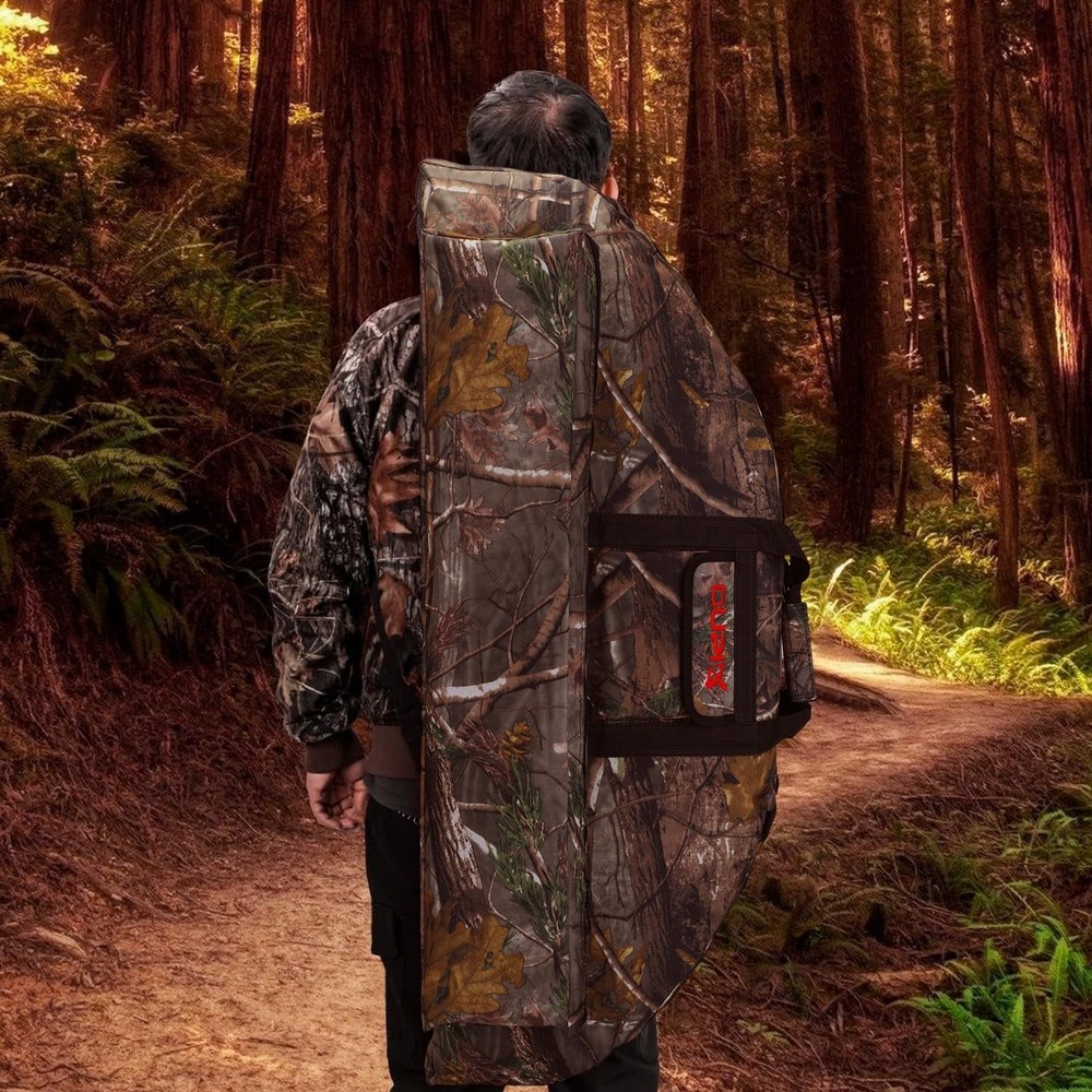 Compound Bow Case Soft Light-Weight Bow Bag W/ Arrow Pocket & Backpack Straps