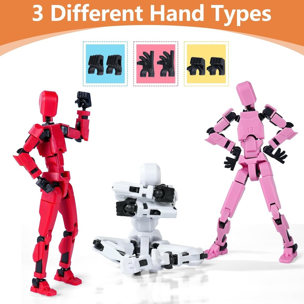 Action Figure Set, Model 13 Multi-Jointed Movable,Gift Box Red