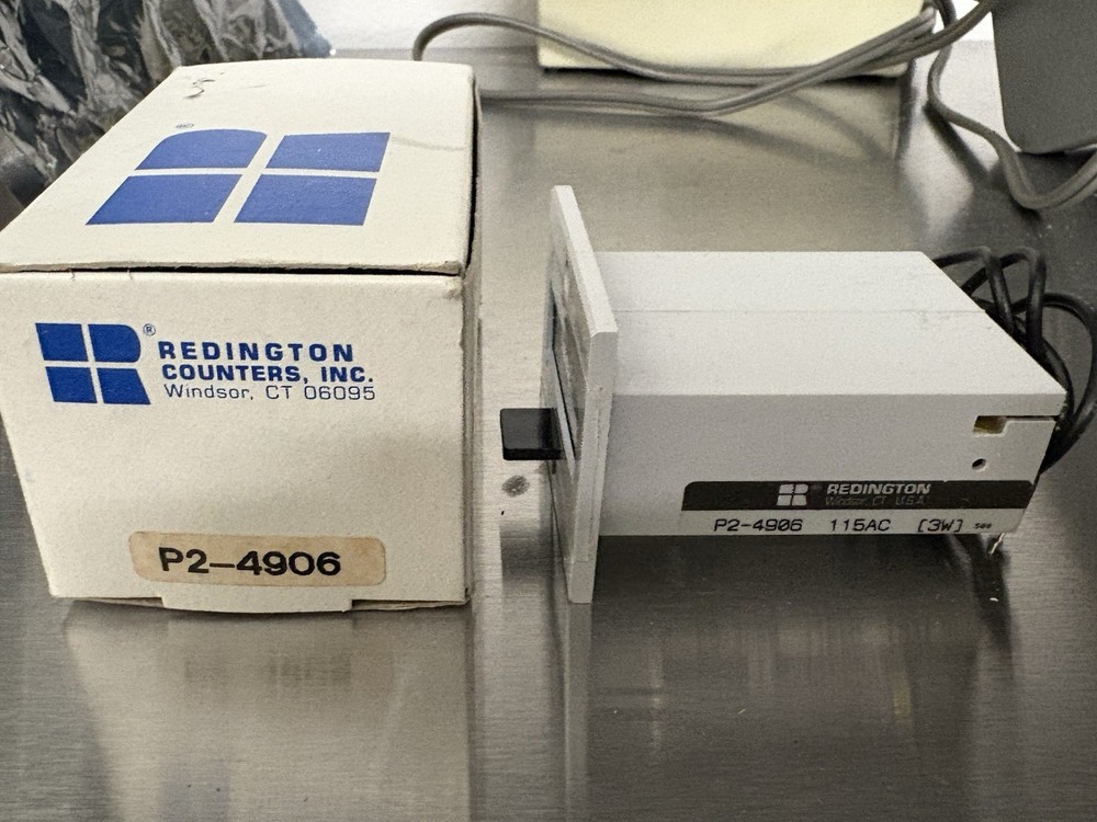 Redington P2-4906 Panel Mount Counter, 6 Digit, Push Button Reset