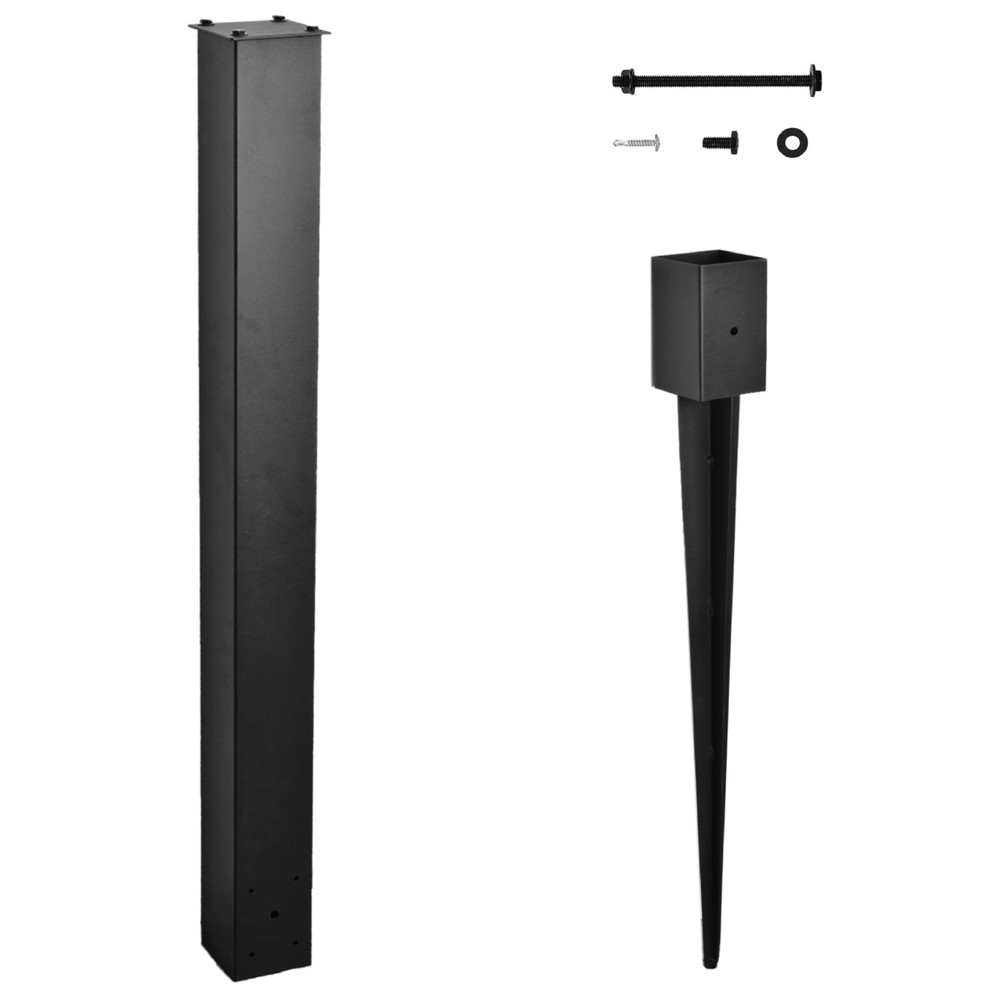 BTRAM Heavy Duty Mailbox Post, 43" InGround Mounting Post for Use with Mailbo...