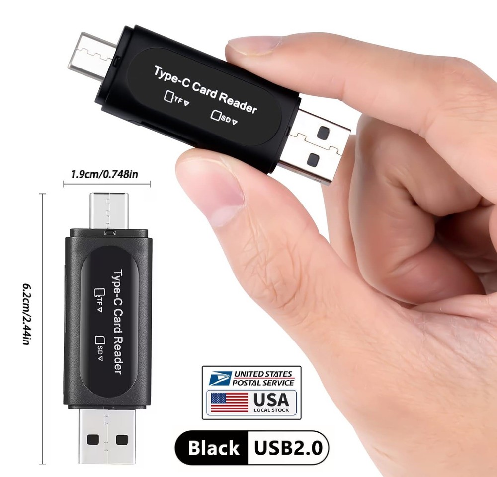 Card Reader USB 3.0 Type C Micro SD TF OTG Smart Memory Adapter Laptop Computer