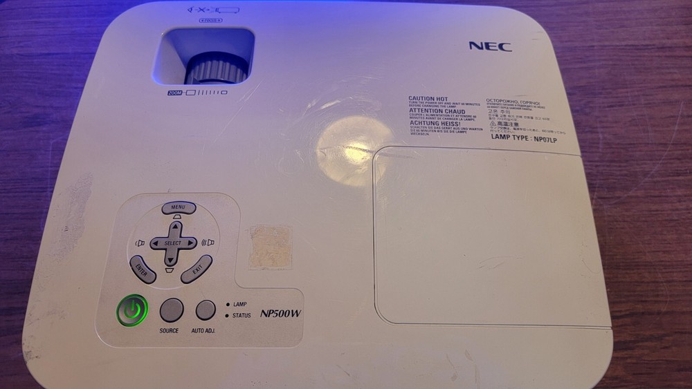 NEC NP500W Projector 701 Hours