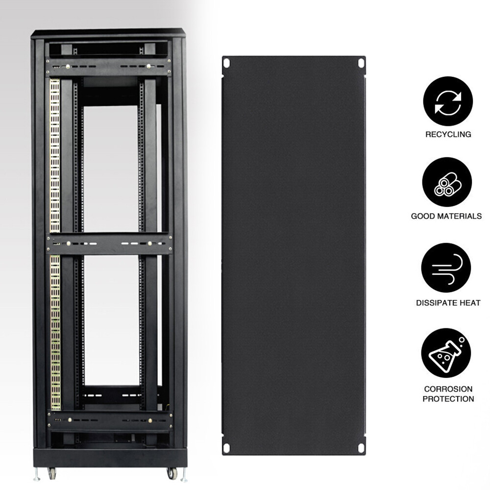 1U-4U Vented/Unvented Blank Rack Mount Panel Spacer 19"Network Server Cabinet