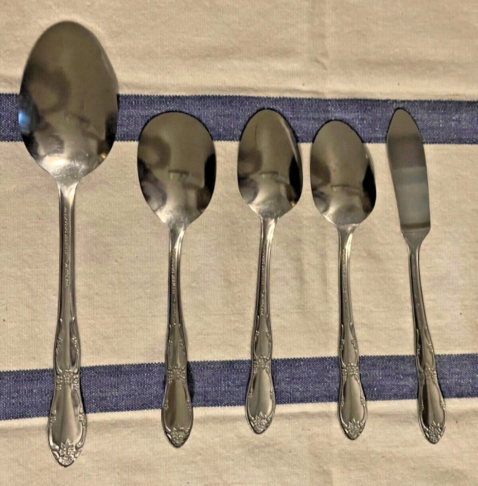 Flatware Wm A Rogers Oneida Ltd Stainless Fenway Daydream 5 Replacement Pieces