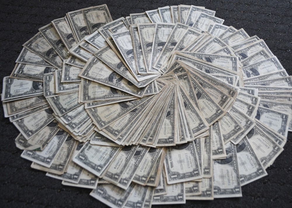 274pc 1935 $1 Silver Certificate One Dollar Blue Seal Notes Lot