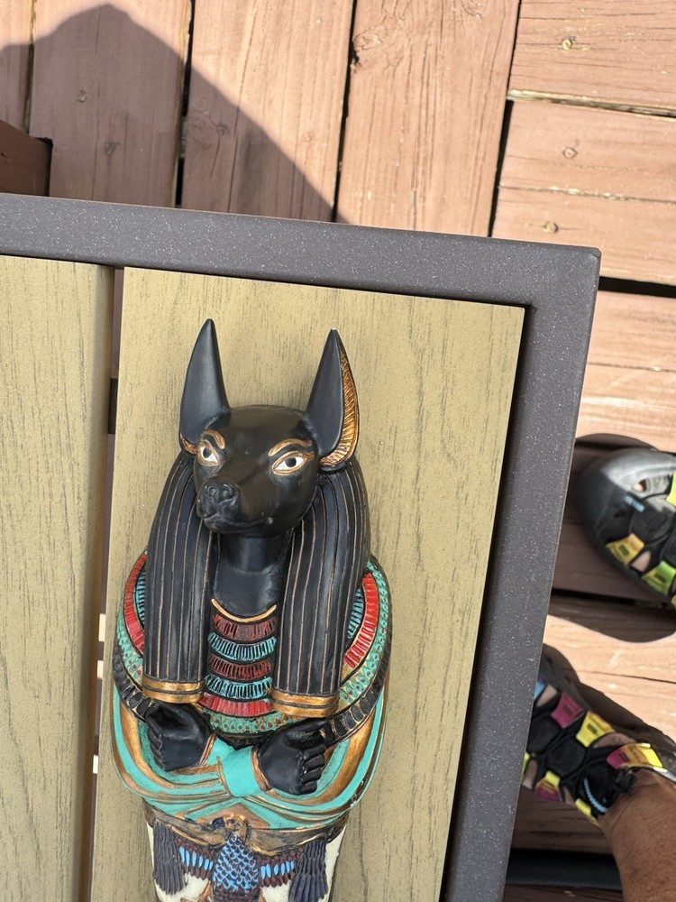 Summit Collection Anubis Sarcophagus with Mummy Replica Figure Inside