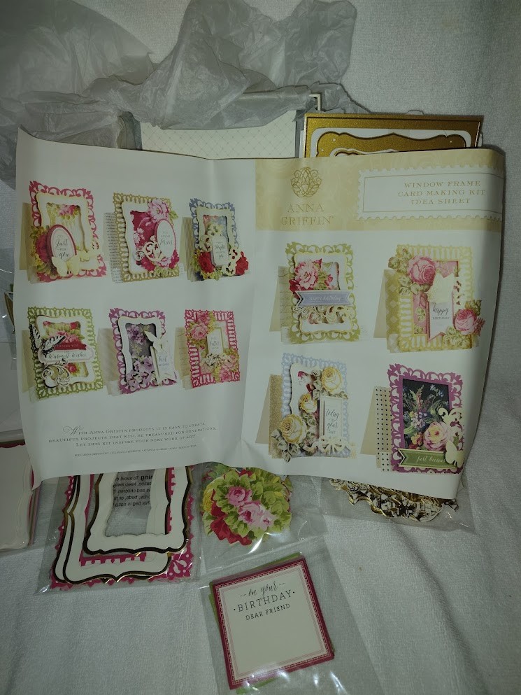 Anna Griffin Card Making & Cutting Die Kit - Window Frame AG619 - 20 Cards