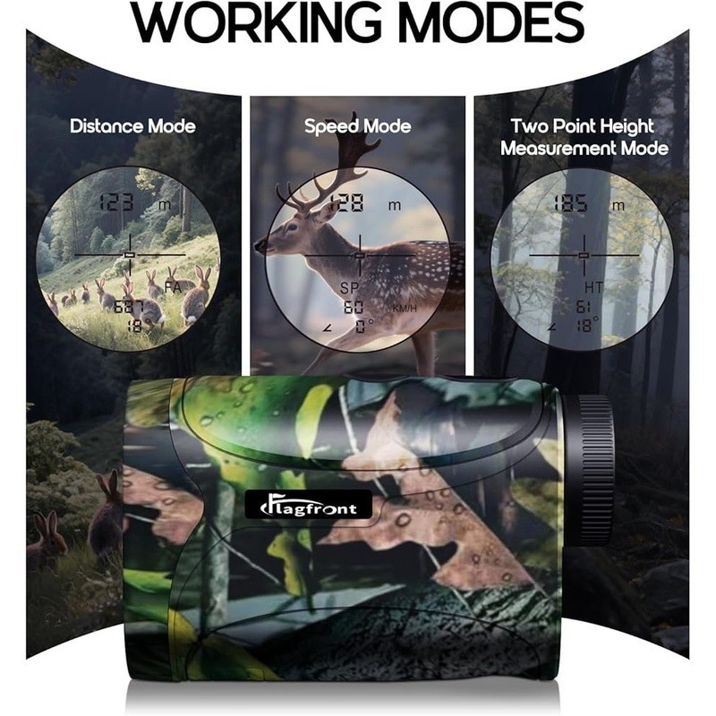 Laser Rangefinder 1200 Yards Fast Accurate Multi-Functional Hunting Tool Hunter