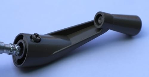 2-Pack Window Crank Handle Replacement - Fits 3/8" Spindles, Smooth 360° Operati