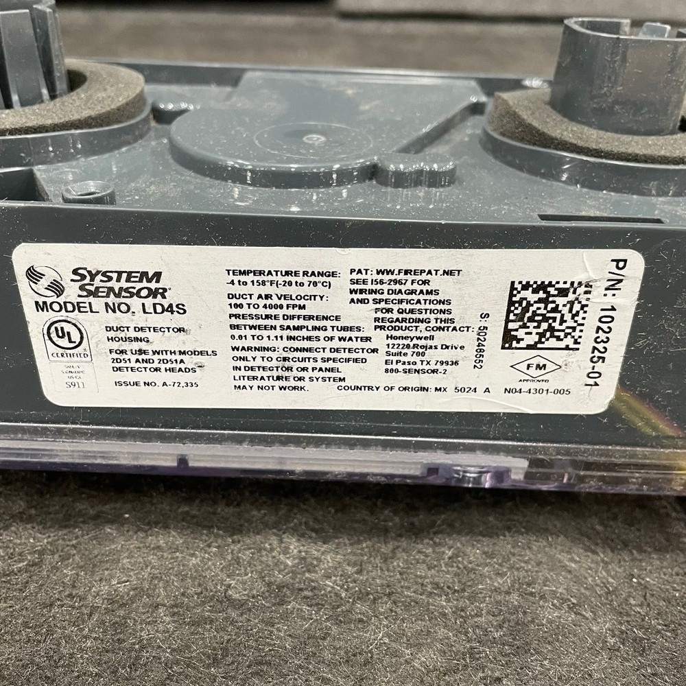 SYSTEM SENSOR LD4S, 4-Wire Photoelectric Sensor Component, 24 VAC,102325-01