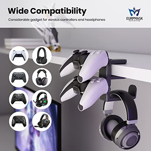 3-in-1 PC Gaming Headset&Controller Holder - EURPMASK Headphone Stand