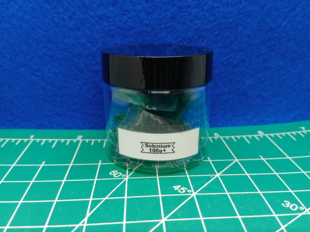 Elemental Selenium Chunks 100g+, 99.999%+, In Display Bottle