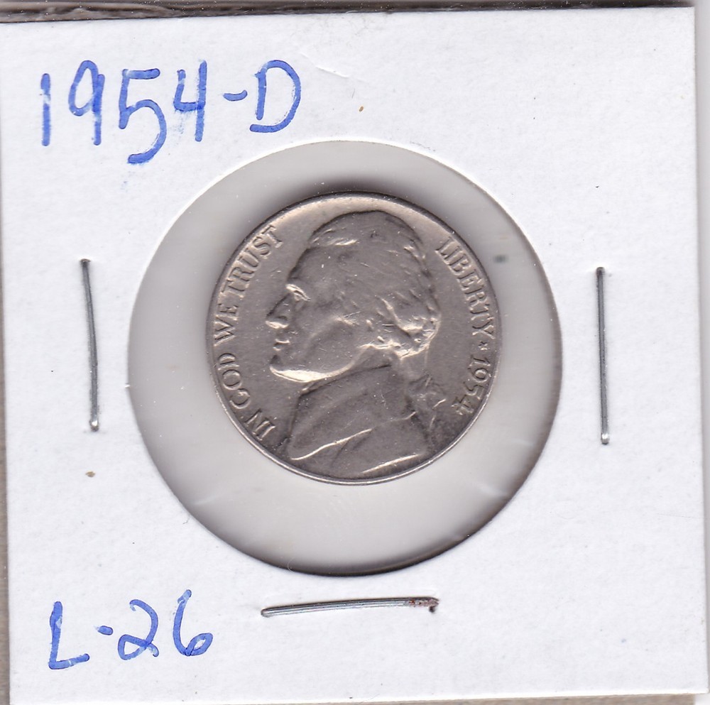 1954-D Jefferson Nickel L26