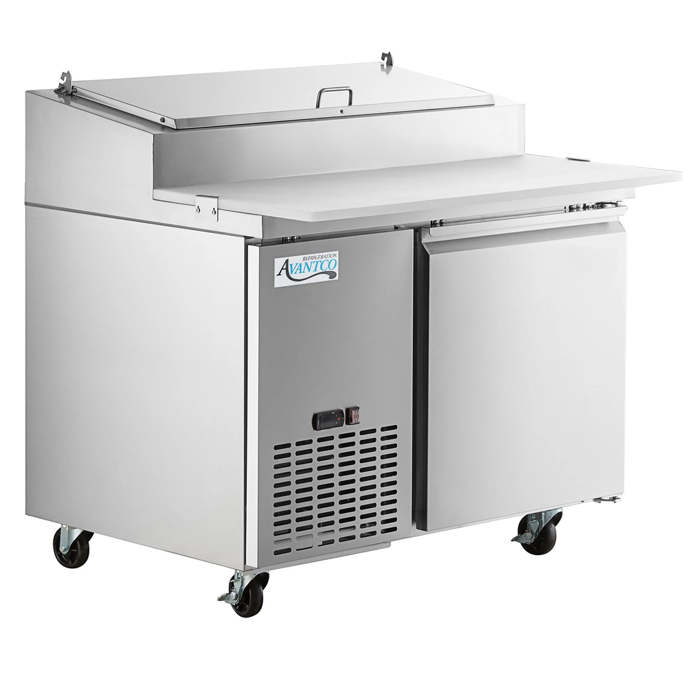 44" 1 Door Refrigerated Pizza Prep Table
