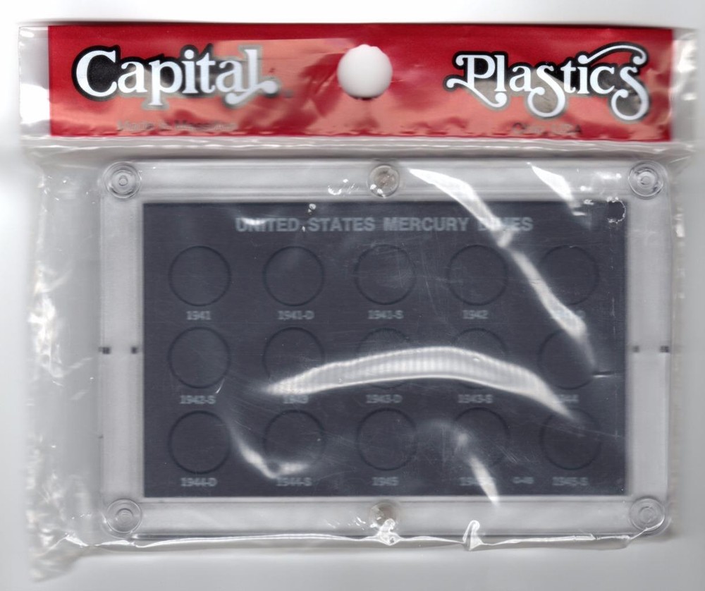CAPITAL PLASTICS MERCURY DIME HOLDER