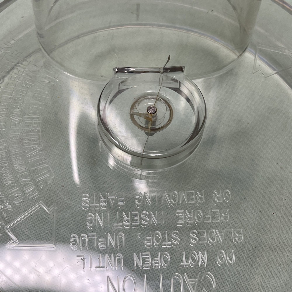 Hamilton Beach 702R Food Processor Work Bowl Lid Pusher Replacement Set