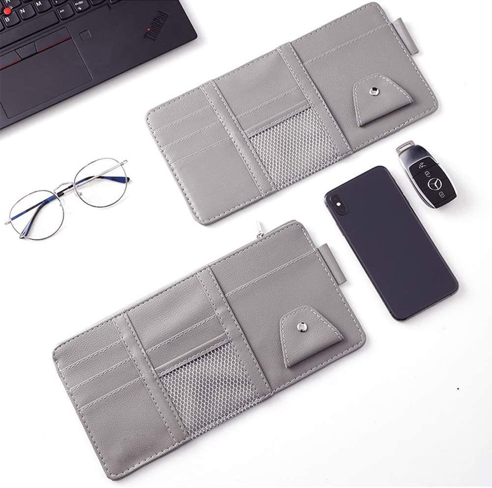 Car Sun Visor Organizer Auto Interior Pocket Holder for Documents and