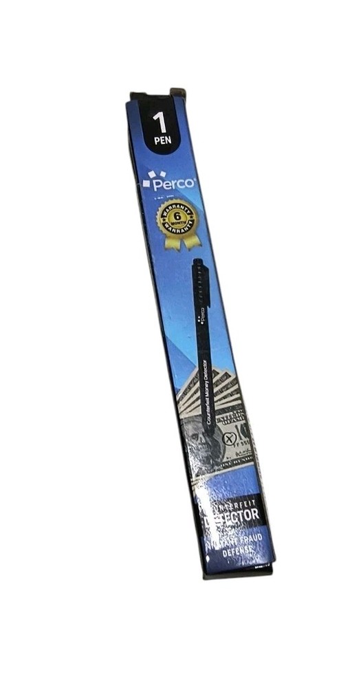 Perco Counterfeit Detector Pen Portable & Reliable 2 Pack