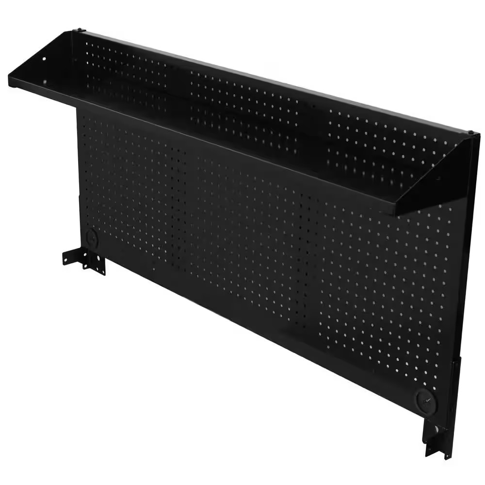 Modular 52 In. W Standard Duty Black Pegboard Attachment