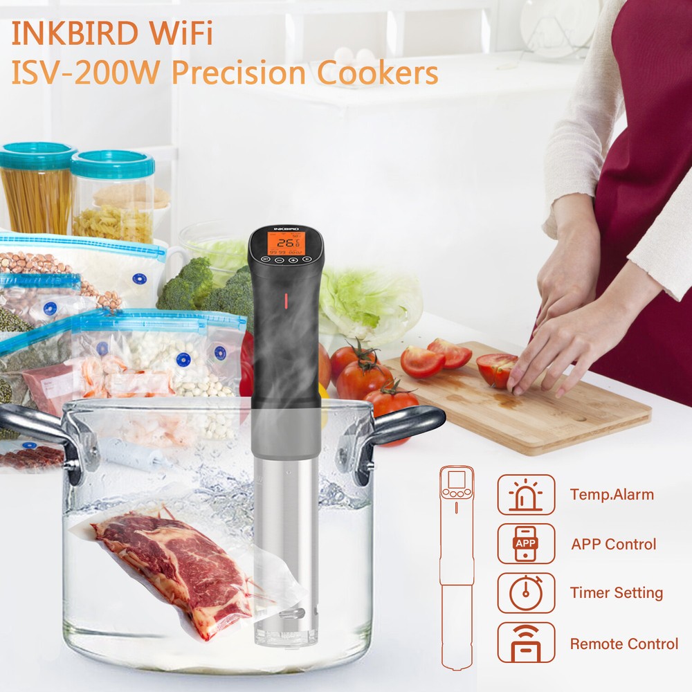 1000W WiFi Sous Vide Cooker INKBIRD Precision Immersion Circulator App Control