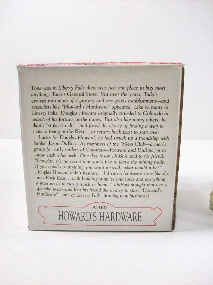1996 Liberty Falls Collection AH103 Howard's Hardware EUC
