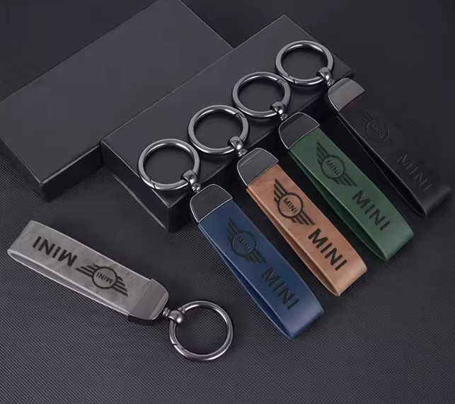High Quality Mini Keyring Fob Leather
