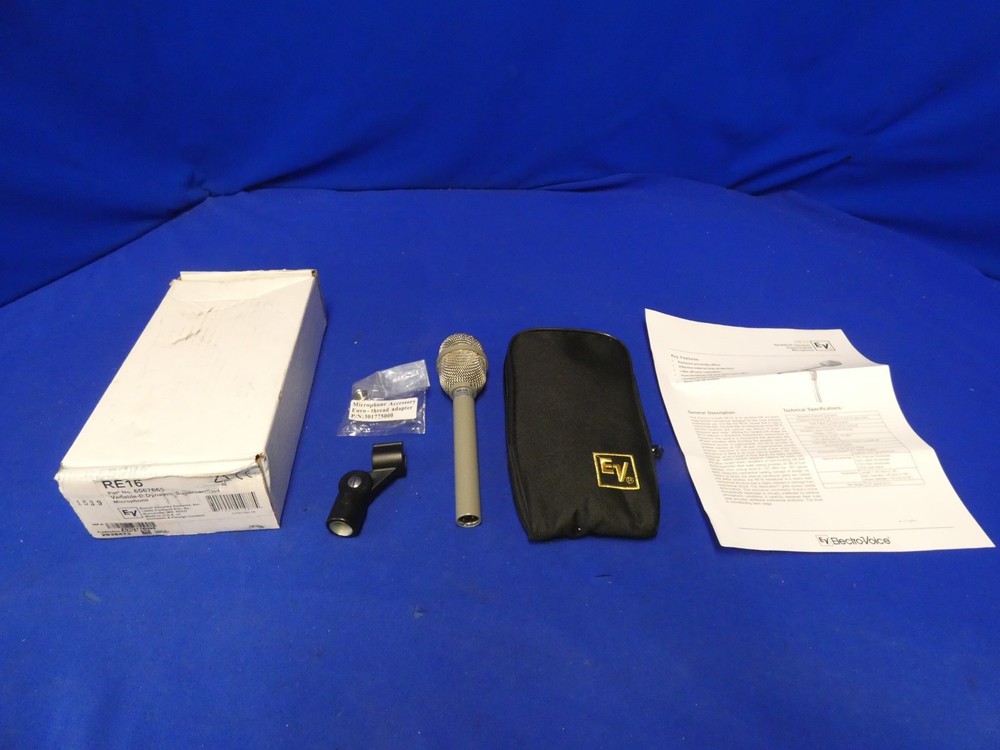 Electro Voice RE16 Variable-D Dynamic Supercardioid Microphone, New-Open Box