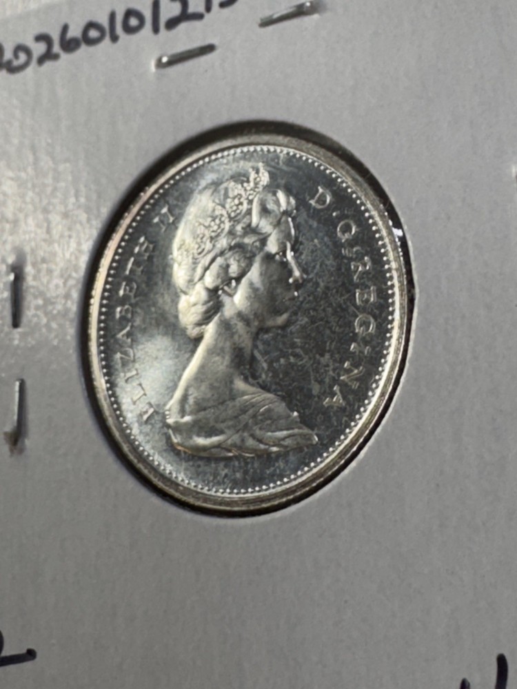 1965 Canada 25 Cents Silver Coin Proof Like