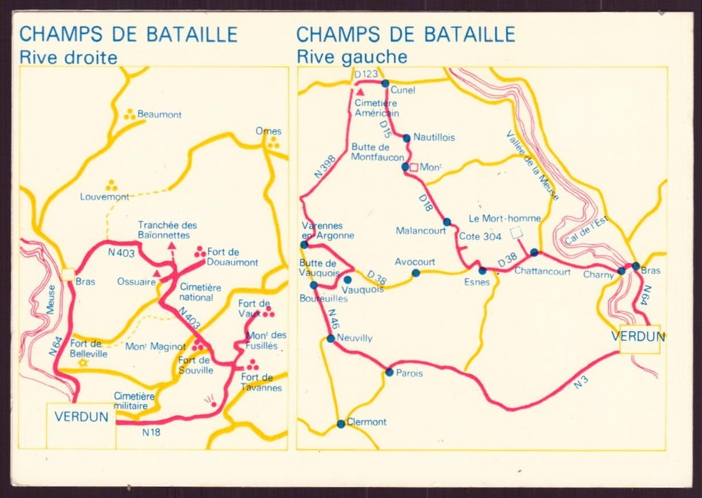 Tourist brochure "Verdun" Ses battlefields