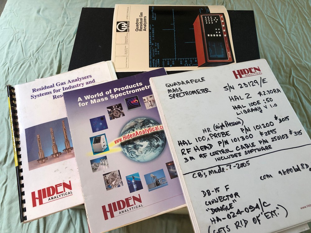 Hiden Residual Gas Analyzer Controller, Model HAL Quadrapole Mass Spectrometer