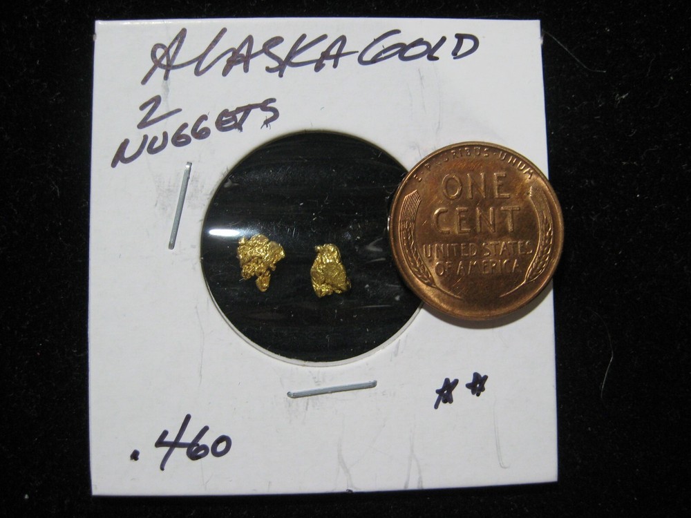 ALASKA GOLD TWO NUGGETS .460 GRAM