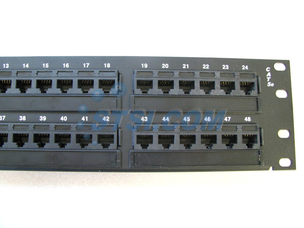 Ortronics OR-SP5EU48 Cat5e 48-Port 1U Universal Patch Panel ~STSI