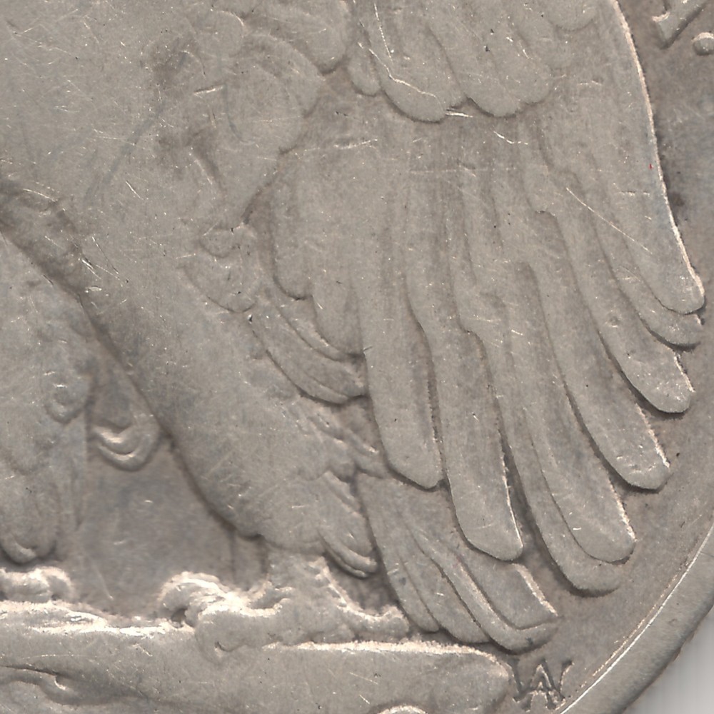 1928 S Walking Liberty Half Dollar, VF+-XF