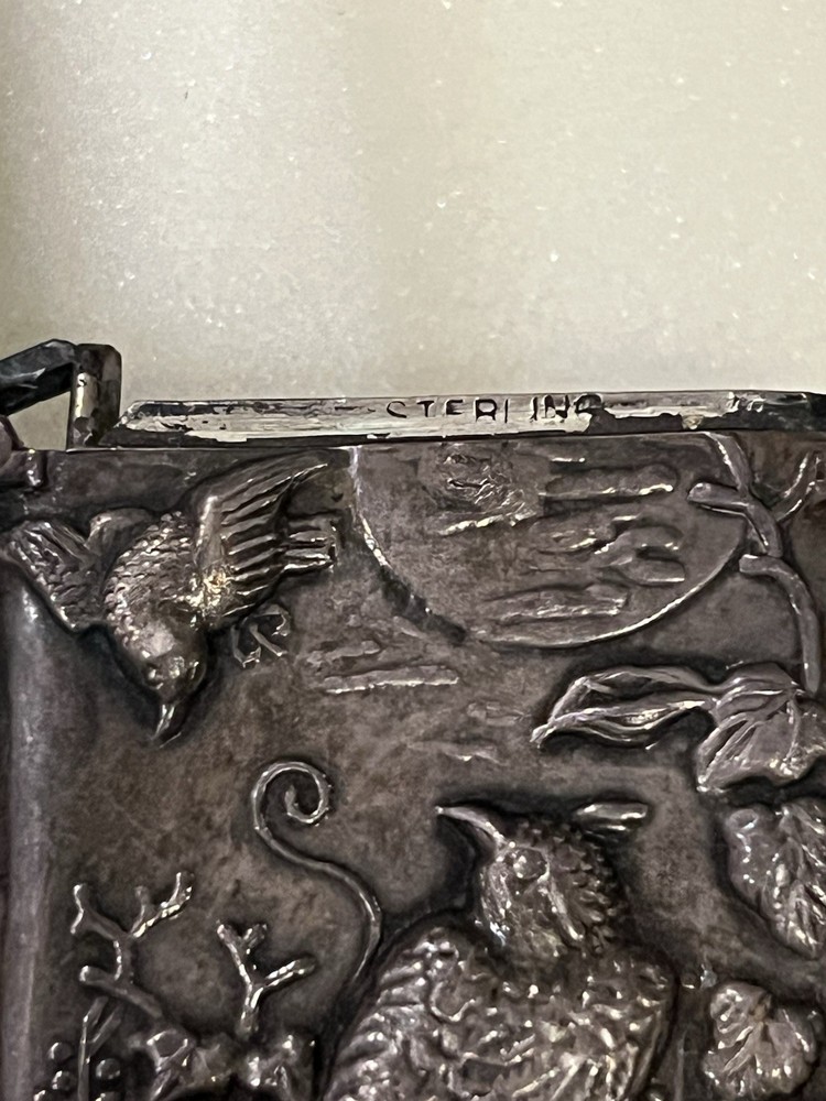 Stunning sterling silver Owl match Safe