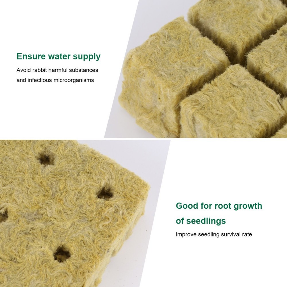 8 Pcs Hydroponic Starters Gardening Tools Soilless Cultivation Wool Block