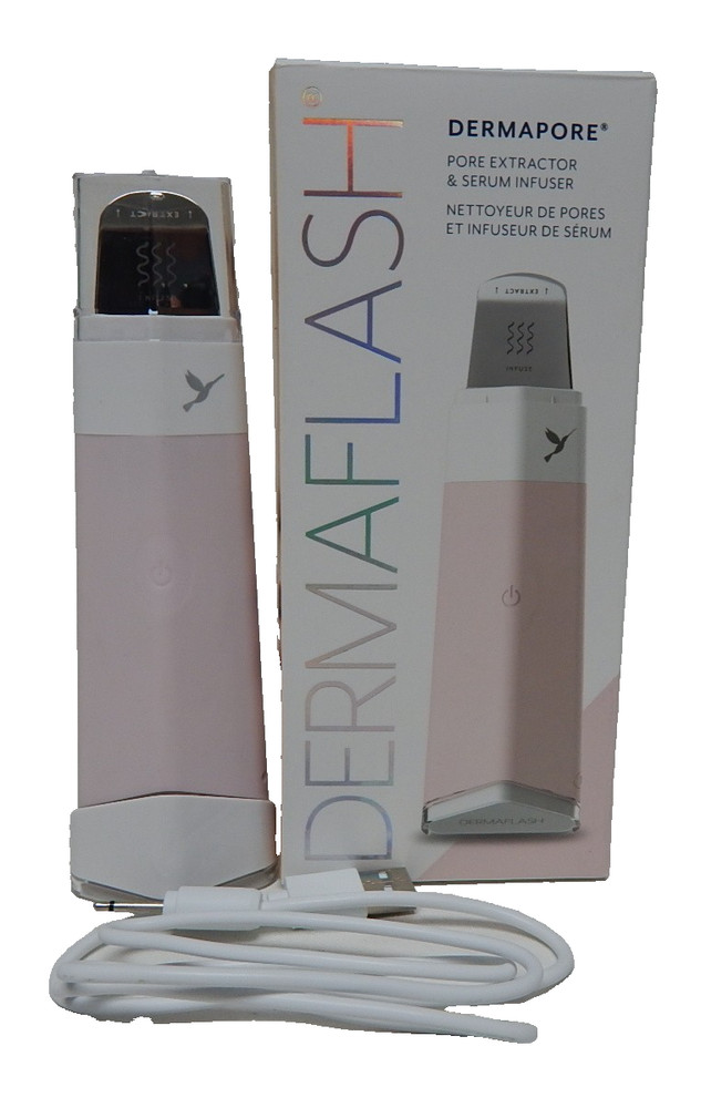 DermaFlash Dermapore+ Ultrasonic Pore Extractor & Serum Infuser with USB Kit