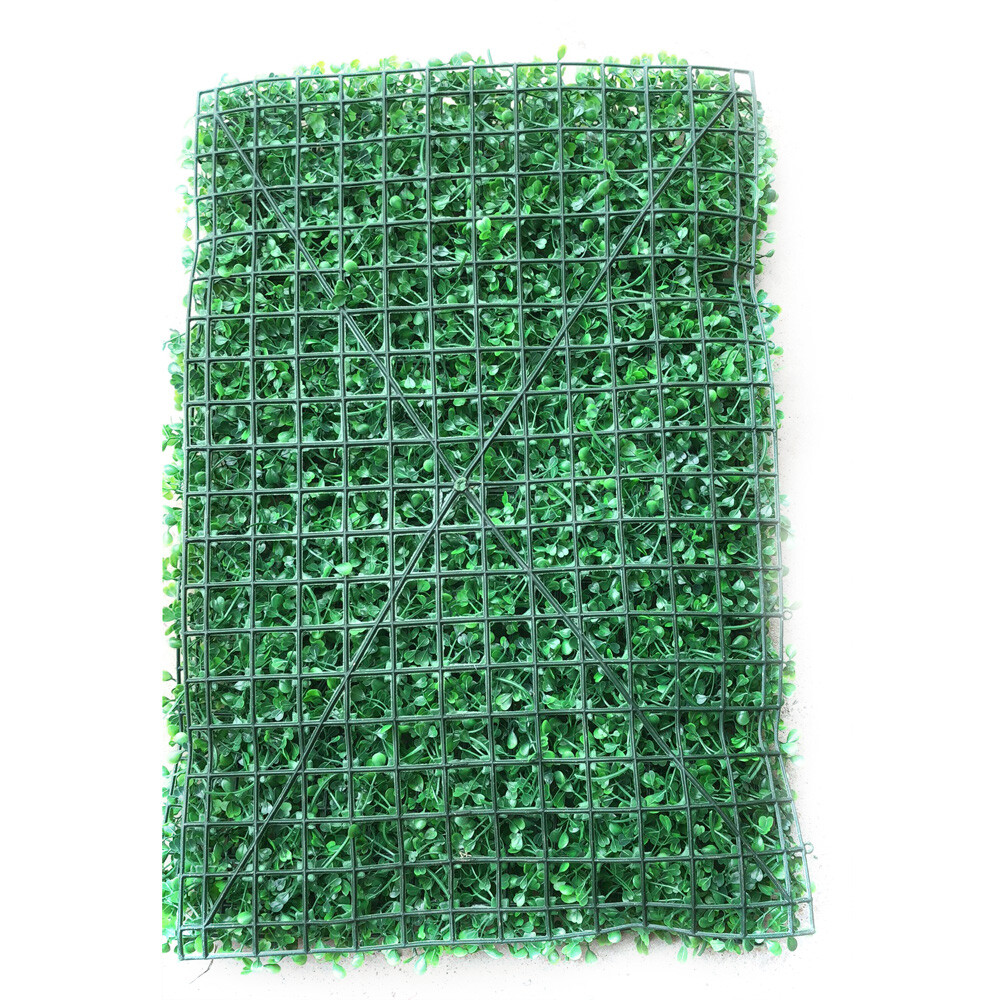 12 Pcs Green Fence Panel Grass Artificial Boxwood Hedge Wall Panels for Backyard